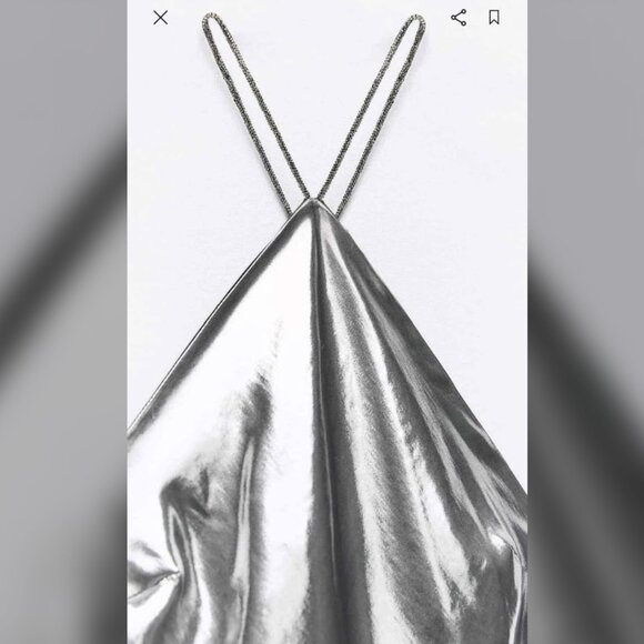 XS Silver Zara Dress - Picture 3 of 3